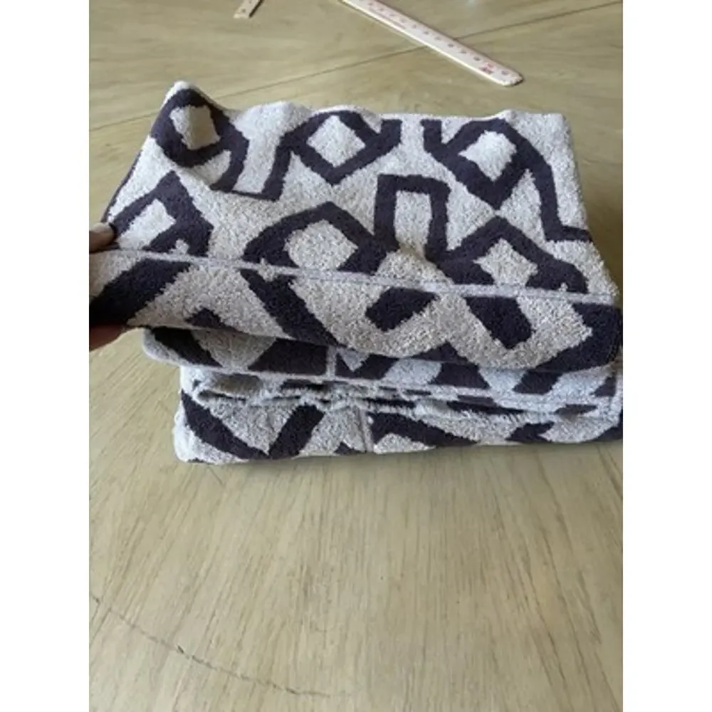 Vtg 80s Ralph Lauren Bath Towels Lot 3 Chevron Geometric Aztec Brown 27x48’ USA